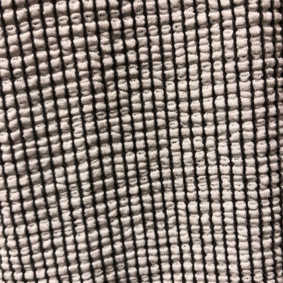 Zara Split Sleeve Ribbed Top with Check Pattern M - Picture 7 of 7